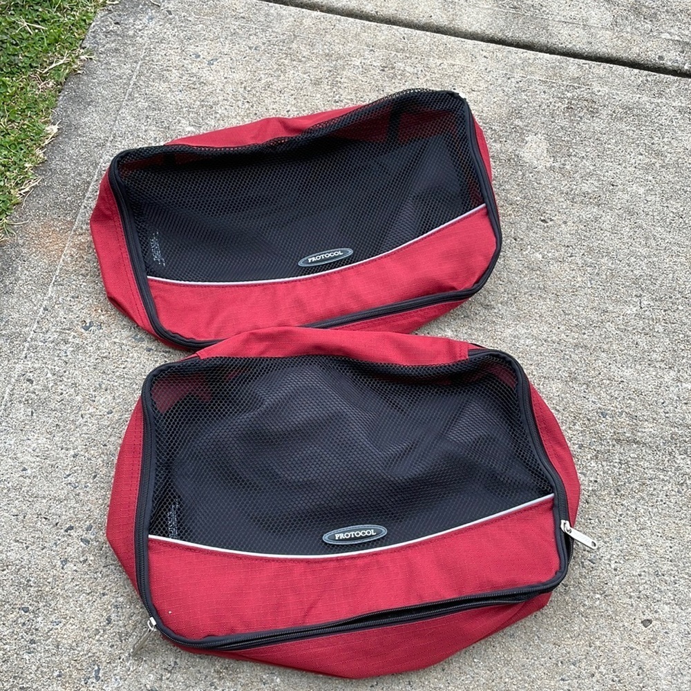 Protocol Red 2 Piece Packing Cubes